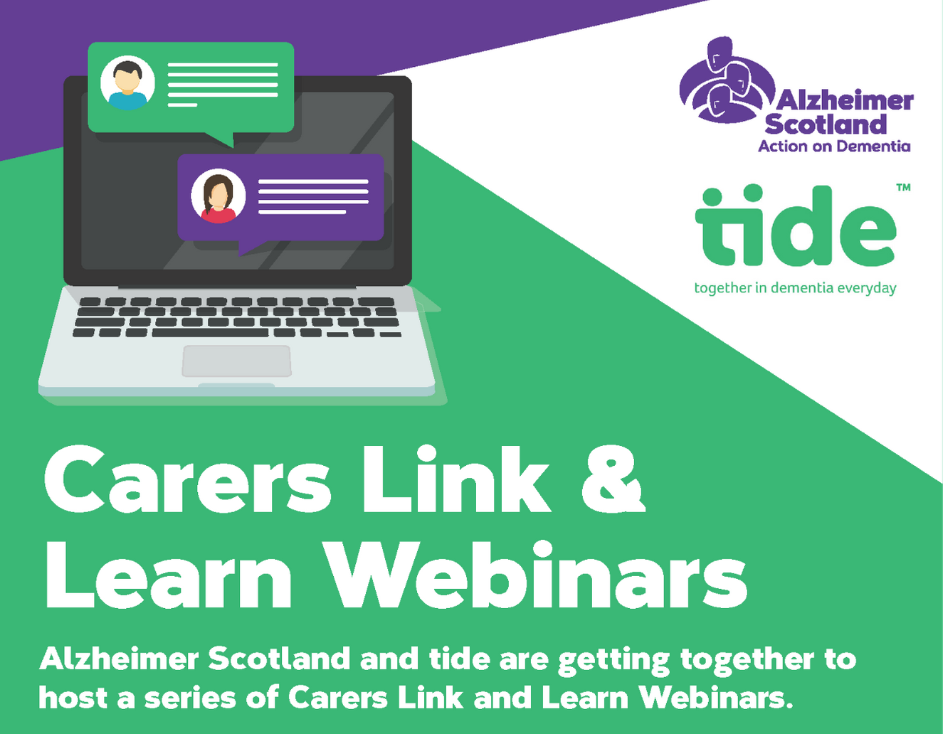 TIDE Together In Dementia Everyday Link and Learn with Alz Scot